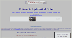 Desktop Screenshot of 50statesinalphabeticalorder.com